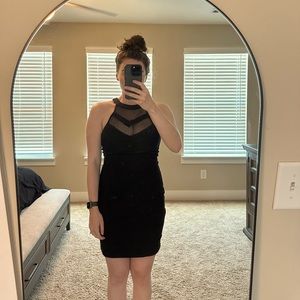 Black cocktail dress